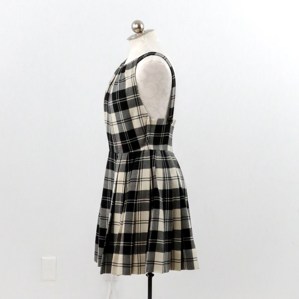 Anthropologie Jill Stuart 10 Wool Plaid Mini Dress - Picture 4 of 11